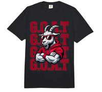 Lustiges Goat Fantasy Football King Basketball-Fußballspiel On Comfort Colors Adult Heavyweight T-Shirt