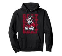 Lustiges Goat Fantasy Football King Basketball-Fußballspiel On Pullover Hoodie