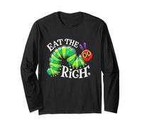 Lustiges Grafikdesign „Eat The Rich Caterpillar Worm“ Langarmshirt