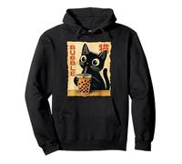 Lustiges Kawaii Katzen Bubble Tea Japanische Pullover Hoodie
