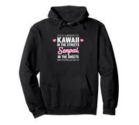 Lustiges Kawaii The Streets Senpai Spruch sarkastisch Pullover Hoodie