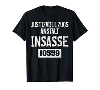 lustiges Knast Gefängnis Gefangener JVA Insasse Häftling T-Shirt