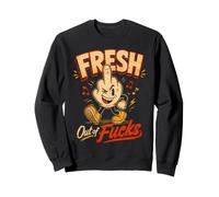 Lustiges Maskottchen mit Aufschrift Winking Fresh Out of Fox Sweatshirt