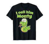 Lustiges Python-Kostüm mit Schlangengesicht, I Call Him Monty T-Shirt
