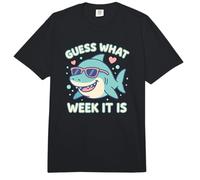 Lustiges Ratet mal, welche Woche Heute ist: Shark Joke Lover Ocean Wildlife Comfort Colors Adult Heavyweight T-Shirt