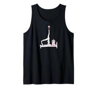 Lustiges Reformer Pilates mit Einhorn und Wein Tank Top