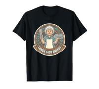 Lustiges Retro-Anstecker Lunch Lady Energy, Cafeteria-Arbeiter-Design T-Shirt