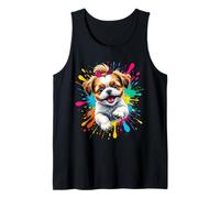Lustiges Shih Tzu Hund Splash Art Design für Shih Tzu Liebhaber Tank Top