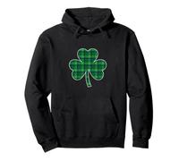 Lustiges St. Patricks Day Irish Green Buffalo Plaid Kleeblatt Pullover Hoodie