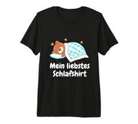 Lustiges Teddy Bär Schlafshirt Schlafanzug spaß Nachthemd Premium T-Shirt
