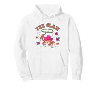 Lustiges Yee Claw Crab Cowboy Cowgirl Coastal Western Beach Art Pullover Hoodie