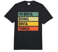 Lustiges Zitat mit Aufschrift I'm Binta Doing Binta Things Comfort Colors Adult Heavyweight T-Shirt
