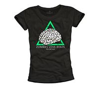 Lustiges Zombie Survival Shirt für Frauen - You Are Safe Walking Dead schwarz S