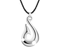 LUTAKU Vintage-Halskette mit Maori-Haken, Hei-Matau-Anhänger, Halskette für Herren, Punk, Fischhaken, Halskette, Neuseeland, Maori-Legende, Symbol, Amulett, Schmuck