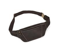 LUUFAN Echtes Leder Gürteltasche für Männer Mehrere Taschen Slim Fanny Pack Verstellbare Gürteltasche für Outdoor Running Wandern und Reisen, Dunkelbraun