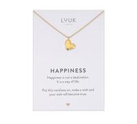 LUUK LIFESTYLE Filigrane Halskette mit Herz Anhänger aus Edelstahl, 50 cm verstellbar, wasserfest, elegantes Schmuck Geschenk für Freundin, Tochter, romantisch, Geburtstagsgeschenk, Liebe,