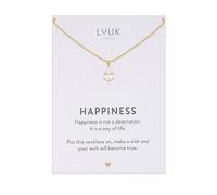 LUUK LIFESTYLE Halskette mit Zirkonia Kristall Anhänger aus Edelstahl, 50 cm verstellbar, wasserfest, edles Schmuck Geschenk für beste Freundin, Freundin, Tochter, Solitär Look & Geburtstagsgeschenk