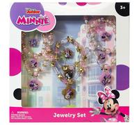 LUV HER Disney Minnie Schmuckset fr Mdchen 9-teiliges Spielzeug-Schmuckkstchen-Set zum Verkleiden mit Perlenkette, Armband und Ring Spielz