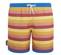 Luvanni Badehose für Herren Schnelltrocknende Badeshorts Style-11 mit Kordelzug Beachshorts Boardshorts Schwimmhose Männer gestreift Streifen Streifenmuster Farbe Bunt XXXL