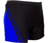 Luvanni Widerstandsfähige Badehose für Herren Schwimmhose Männer kurz eng anliegend Badeshorts gestreift Streifen Rot Blau Streifenmuster Klassisch bis Modern Farbe Blau Gestreift M