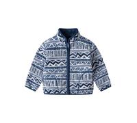 LUVCES Baby Jacke Jungen Unisex Kleinkind Mädchen Kinder Warm Fleece Jacke Full Zip Pullover Oberbekleidung Sweatshirt Blauer Streifen 4-5 Jahre