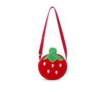 Luwecf Erdbeer-Crossbody-Tasche aus Plüsch | Strapazierfähiges Gewebe, Handliche Schultertasche, Kleine Erledigungen, Für Liebhaber von Plüsch