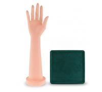 Luwecf Hand Mannequin Schmuckdisplay Arm Zur Präsentation von Uhren Ringen Armbändern mit Schmuckablage Aus Samt für Schmuckvitrine