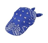 Luwecf Headscarf Bandana Cap Damen Kopftuch Turban Kappe mit Breitem Schirm Polyester Sonnenschutzmodul Komfort für Radfahren Musikfestivals Reisen, Blau