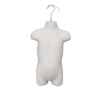 Luwecf Weiß Kinder Torso Moderne Kinder Mannequin Modell für Pullover Tops Einkaufszentren Einzelhandel, 46CM