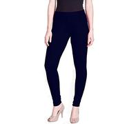 LUX LYRA Indische Churidar Leggings für Damen - Lange Churidaar Yogahose, Tanzhose, Kurtis, Salwar, Tops oder Freizeitkleid - Baumwoll-Spandex, 4-Wege-Stretch (Deep Navy), dunkles marineblau