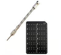 LUX Wallet - Steel Wallet All-in-One Set - Seed Phrase Backup für 24 Wörter + Gravierbohrer und Anleitung - Sichere Bitcoin & Crypto Recovery Metal Plate Storage BIP39 Cold Wallet Ledger Black