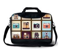 Luxburg® Luxus Designer Schultergurt Business Tragetasche mit Griff für 33 cm Laptop - Kameras