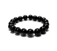 Luxenter 925 Sterling Silber Armreif mit rhodiniertem Onyx - Onyx Einheitsgröße