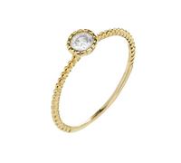 LUXENTER Naadim Ring aus 925er-Sterlingsilber mit Goldbeschichtung
