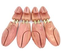 Luxinton Luka Herren-Schuhspanner aus Zedernholz, mit Hakenabsatz, 2er-Pack (für 2 Paar Schuhe), gelb, 39/40 EU