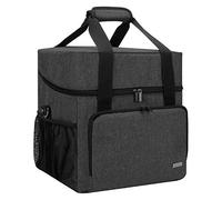 Luxja Overlock Tasche für Overlock Maschinen, Overlocktasche für Aufbewahrung Overlock-Nähmaschinen, Coverlocktasche für Transport Overlockmaschine und Zubehör, 33CM x 30,5CM x 34CM, Schwarz
