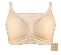 LUXRUB Mastektomie BH Mit Taschen Für Brustprothesen, Damen Alltags BH Mit Vollständiger Abdeckung Kabelloser Bralette Bras Nach Operationen (Color : Apricot, Size : 42/95A)