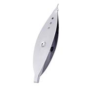 Luxshiny 2 Stück Silberne Klöppelschiffchen aus Nickelbeschichtetem Eisen Kleines Tragbares Tatting Shuttle Tool mit Hoher Festigkeit für Handarbeits und Spitzenherstellung