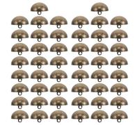 Luxshiny 50 Stück Goldfarbene Pilzknöpfe aus Zinklegierung 20mm Große Runde Jackenknöpfe zum Annähen mit Sicherer Handnaht für Formelle Kleidung und Freizeit