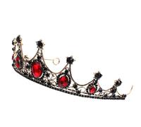 Luxshiny Barockkrone Damenkrone Kristallkronen Stirnband 1 Stück für Halloween Party und Brautkleid Haarschmuck Angenehm zu Tragen