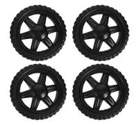 Luxshiny Rollwagen Ersatzräder 4 Stück aus PU Kunststoff Ersatz für Wäschewagen und Einkaufswagen Geeignet für Zusammenklappbare Trolleys mit Ziehgriff