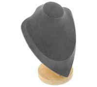 Luxshiny Schmuckständer in Menschlicher Halsform aus Bambus Stabiler Halskettenständer für Schmuckaufbewahrung und Ansprechende Präsentation im Geschäft oder Zuhause