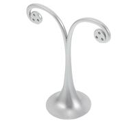Luxshiny Vertikaler Ohrringhalter für aus Metall Platzsparend mit 6 Löchern und Einfach Repositionierbar in Silber Einzelhandel und Persönlichen Schmuckschrank