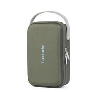 Luxtude Kabel Organizer Tasche, Kabel Organizer Reise, Hartschale Elektronik Tasche, Klein Kabeltasche Organizer für Ladekabel, Ladegerät, Powerbank, Festplatten (Grün)