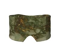 Luxuriöse Partys aus grünem und goldenem Marmor, Vollständige Augenabdeckungen, lichtblockierende Augenmaske, Schlafaugen- und Ohrenschützer