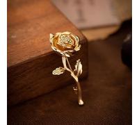 Luxuriöse Rosen-Brosche für Damen, elegante Blume, Anzug, Mantel, Abzeichen für Herren, Schmuck, Revers, Accessoire, Geschenk für Party, Hochzeit, Geburtstag