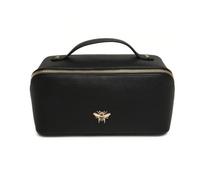 Luxuriöser Beauty-Koffer von Alice Wheeler London Train Case, Kosmetiktasche, Kosmetiktasche für Damen, Schwarz, Schwarz , M, Kosmetikkoffer