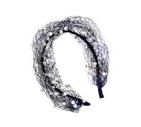 Luxuriöser Haarschmuck, Schleier, Stirnband, Netz-Gesichtsabdeckung für Partys und stilvolles Haarband