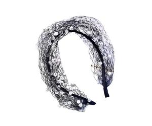Luxuriöser Haarschmuck, Schleier, Stirnband, Netz-Gesichtsabdeckung für Partys und stilvolles Haarband