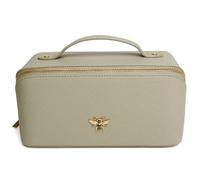 Luxuriöser Kosmetikkoffer von Alice Wheeler London, Zugkoffer, Kosmetiktasche, Kosmetiktasche, Make-up-Tasche für Damen, 3 verschiedene Größen, pistazie, M, Kosmetiktasche